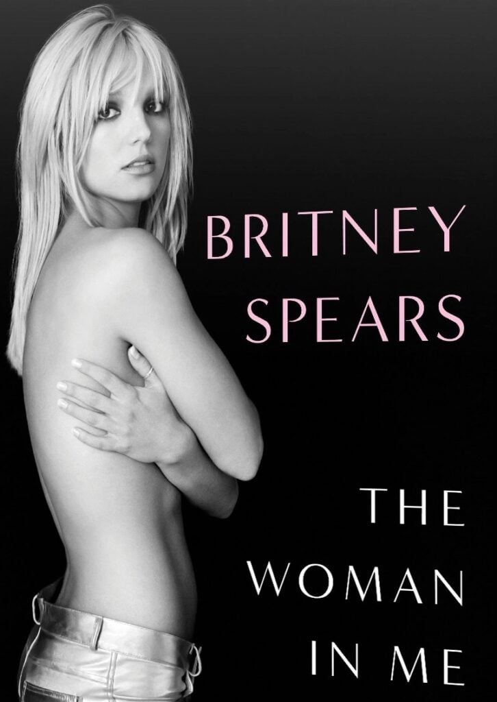 A cover photo of Britney Spears' 2023 memoir, The Woman In Me.