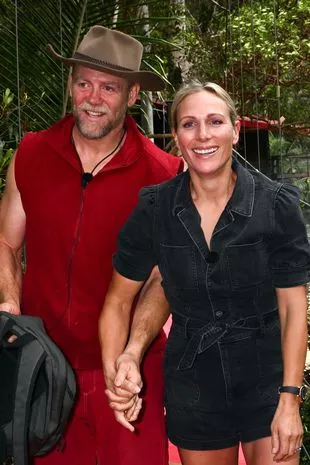 Mike Tindall is evicted from camp and is greeted by Zara Phillips