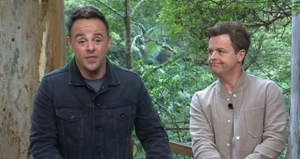 Hosts Ant and Dec failed to make an entrance into camp during Monday's show