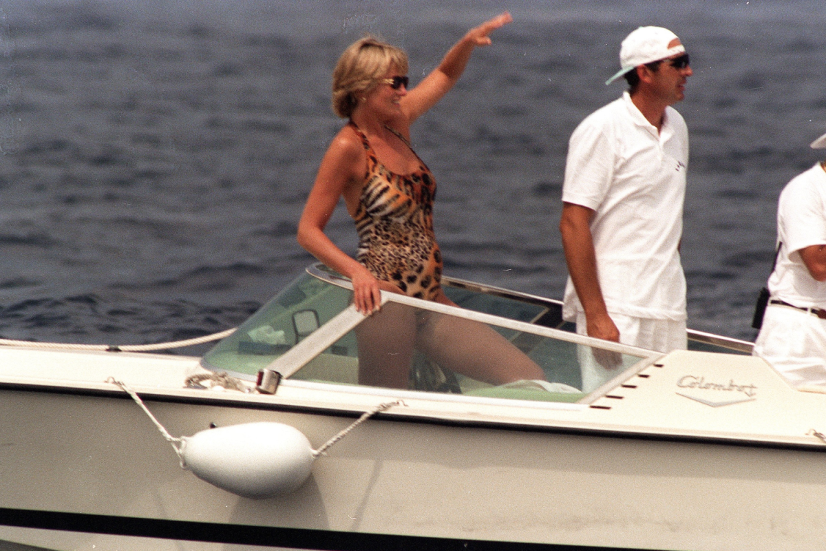 Princess Diana in St Tropez