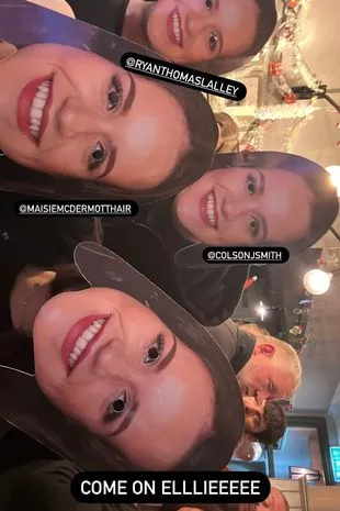 Brooke and friends wearing Ellie masks