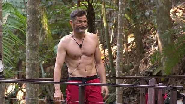 Fred is seen working out every day on I'm A Celebrity