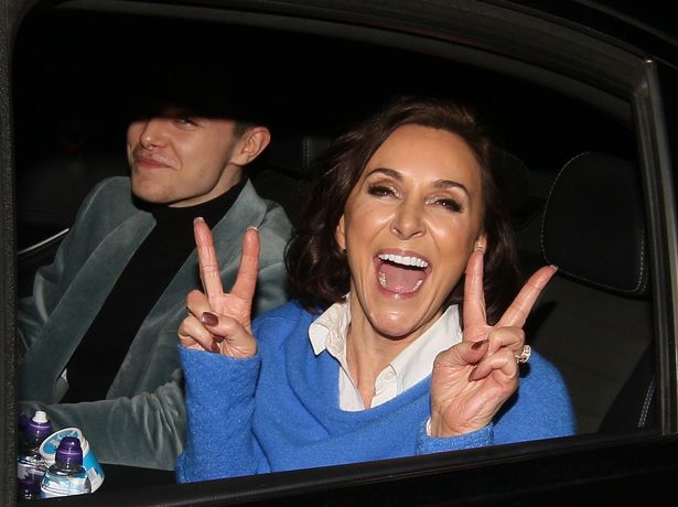 Head judge Shirley Ballas flashed two peace signs to cameras as she left at 3.30am