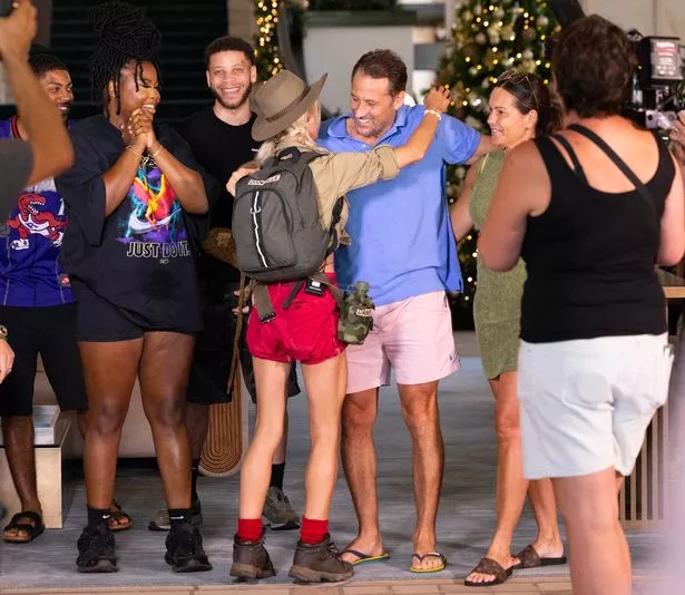 Danielle was greeted by huge cheers as she arrived at the hotel