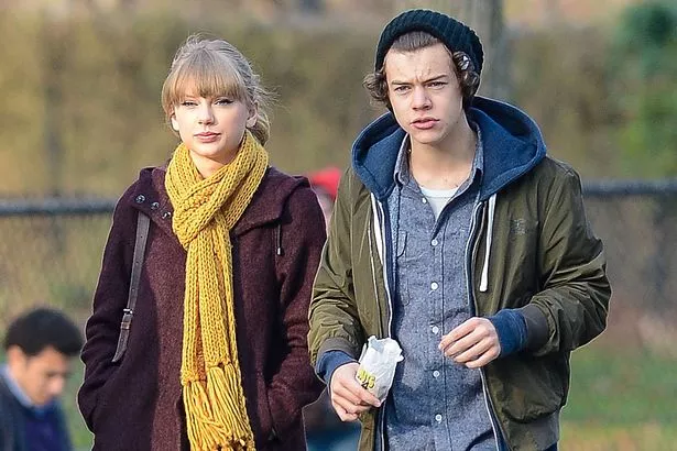 Taylor Swift and Harry Styles are seen walking around Central Park on December 02, 2012 in New York City.