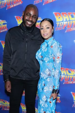 Ben Ofoedu and Precious Muir attend the gala night performance of Back To The Future: The Musical