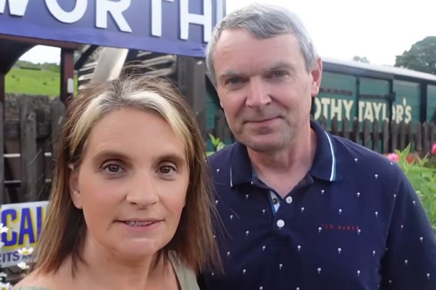 Sue Radford and Noel Radford on holiday together