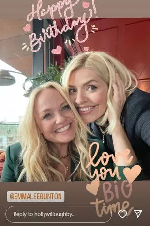 Holly Willoughby shared birthday wishes with great friend Emma Bunton