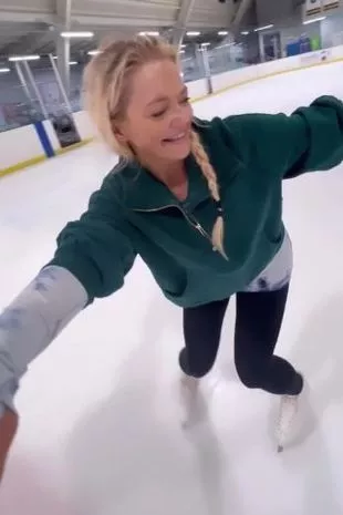 Hannah on the ice rink