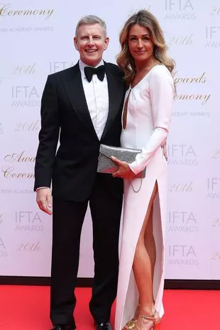 Patrick Kielty and Cat Deeley arrive on the red carpet ahead of the 20th Irish Film and Television Academy (IFTA) Awards ceremony at the Dublin Royal Convention Centre. Picture date: Sunday May 7, 2023