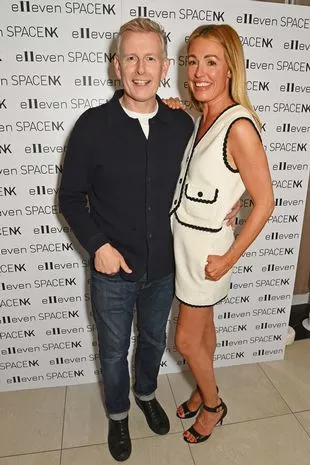 Patrick Kielty and Cat Deeley attend the launch of new fragrance brand e11even founded by Cat Deeley and Amanda Grossman and sold exclusively at Space NK on August 24, 2023