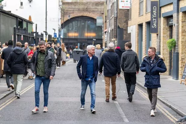 Phillip Schofield spotted out in London with some pals recently