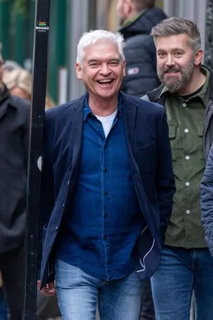 Phillip Schofield spotted out in London with some pals recently