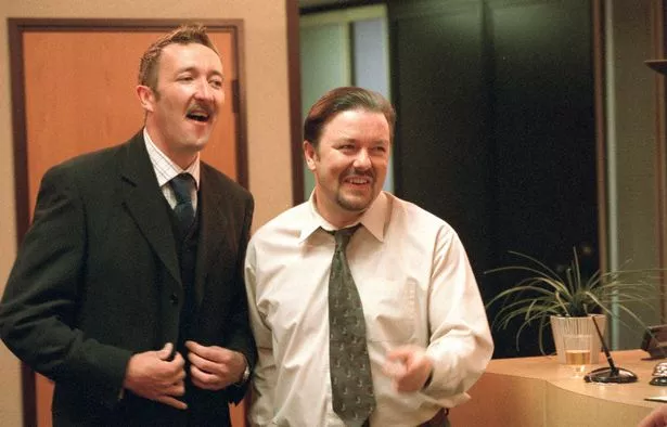 Ralph Ineson and Ricky Gervais in the Office