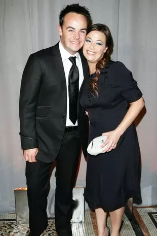 TV presenter Ant McPartlin and his wife, Lisa Armstrong attend the British Academy Television Awards afterparty at the Natural History Museum on May 20, 2007 in London