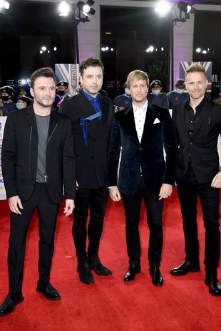 Westlife (L-R) Shane Filan, Mark Feehily, Nicky Bryne and Kian Egan