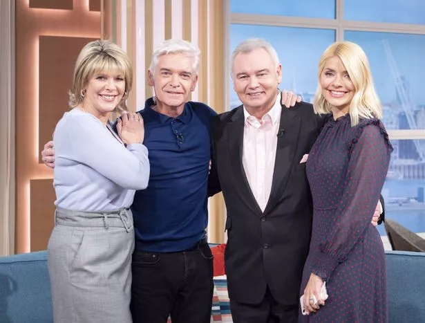 Phillip Schofield and Holly Willoughby with Eamonn Holmes and Ruth Langsford