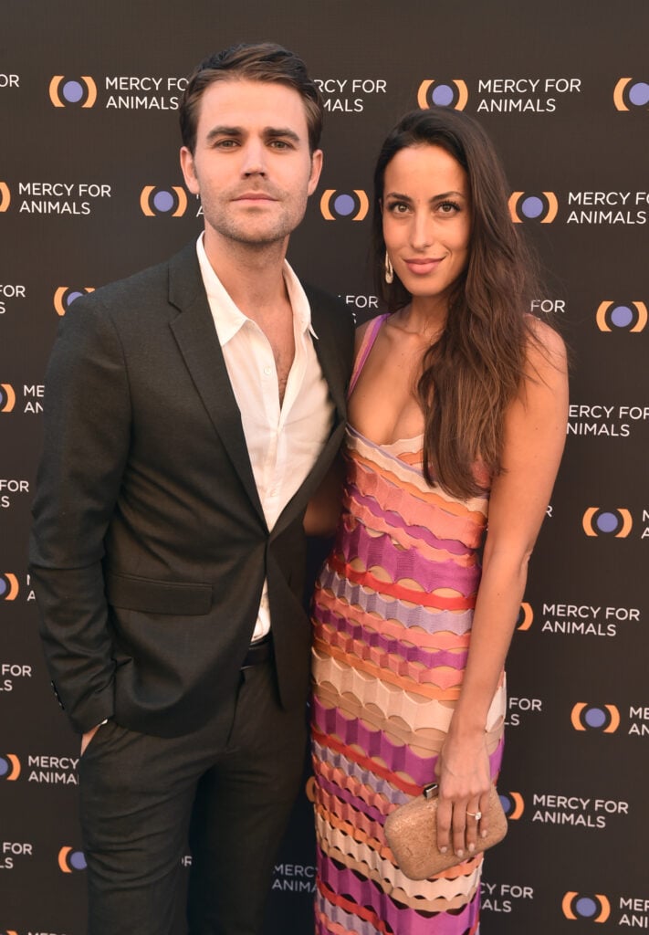 Paul Wesley And Ines De Ramon attend the Mercy For Animals 20th Anniversary Gala at The Shrine Auditorium on September 14, 2019 in Los Angeles, California.