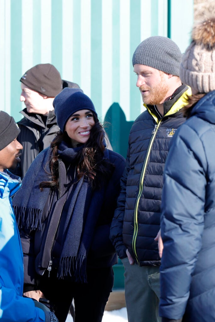 Meghan, Duchess of Sussex and Prince Harry, Duke of Sussex attend Invictus Games Vancouver Whistlers 2025's One Year To Go Winter Training Camp on February 15, 2024 in Whistler, British Columbia.