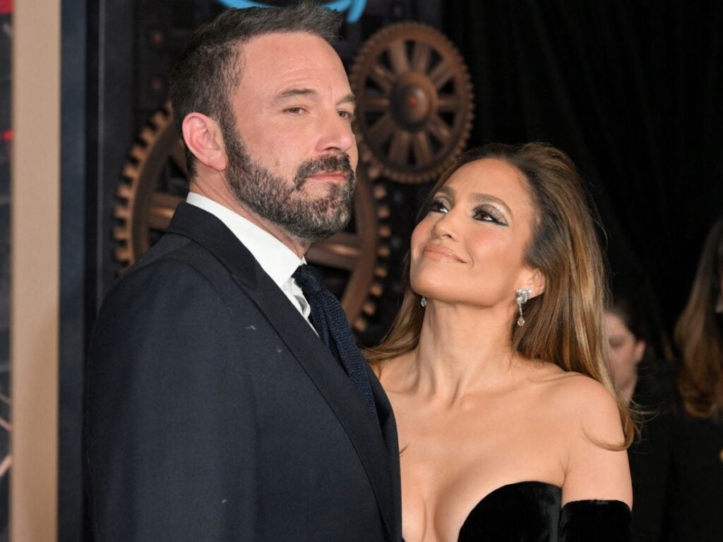 Jennifer Lopez and Ben Affleck on the red carpet