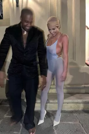 Kanye West and Bianca Censori