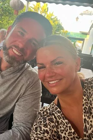 Kerry Katona and her fiance Ryan Mahoney