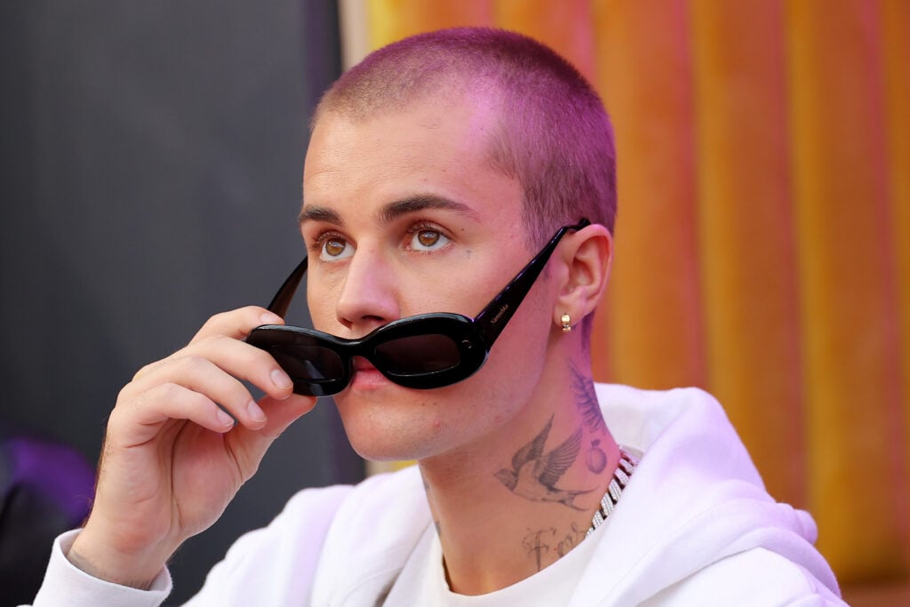 Justin Bieber in February in 2022.