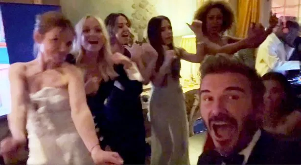 All five Spice Girls reunited at the bash