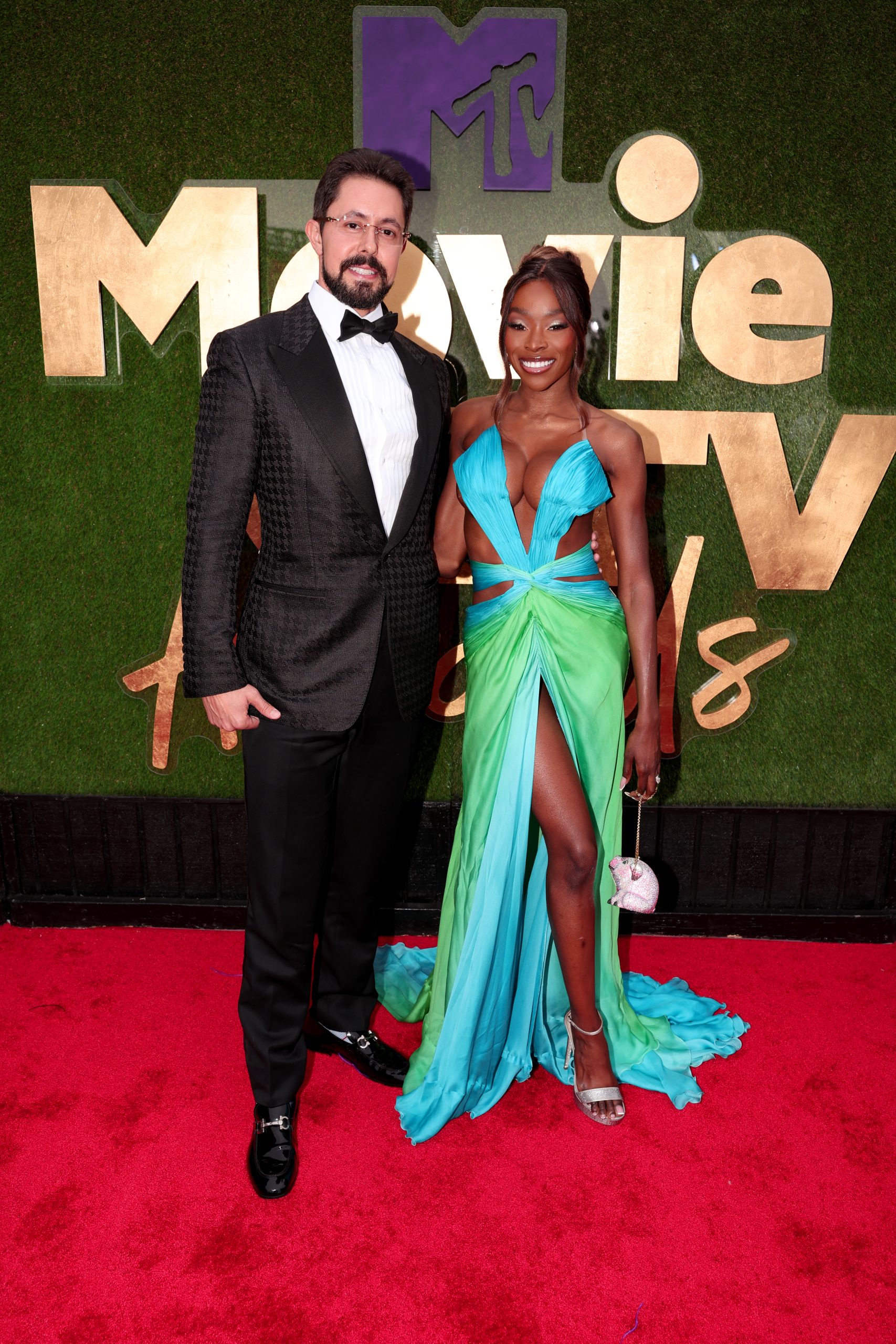 Jeff Lazkani and Chelsea Lazkani at the MTV Movie & TV Awards: Unscripted held at Barker Hangar on June 2, 2022 in Santa Monica, California. (Photo by Chris Polk/Variety/Penske Media via Getty Images)