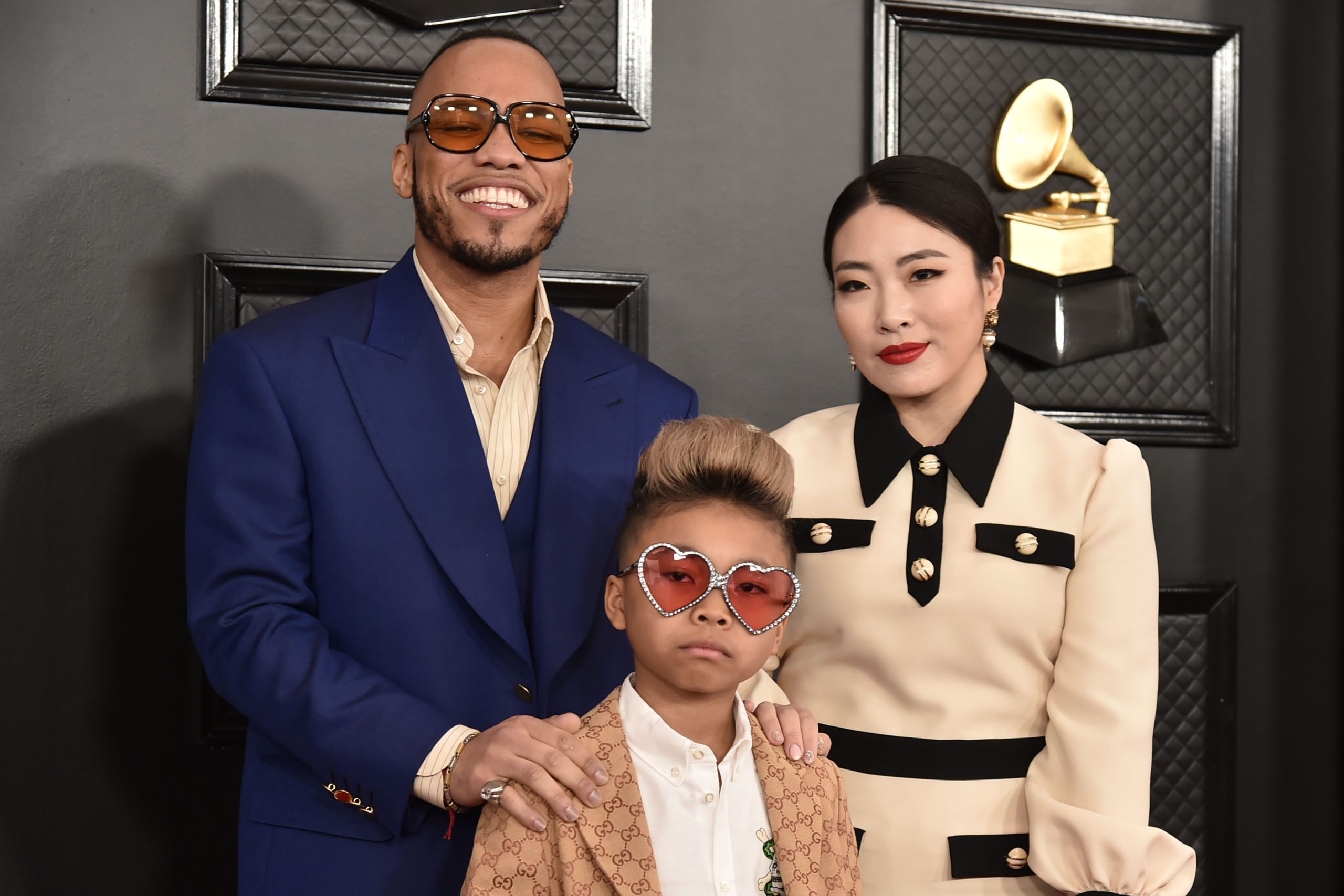 LOS ANGELES, CA - JANUARY 26: Anderson .Paak, Soul Rasheed and Jae Lin attend the 62nd Annual Grammy Awards at Staples Center on January 26, 2020 in Los Angeles, CA. (Photo by David Crotty/Patrick McMullan via Getty Images)