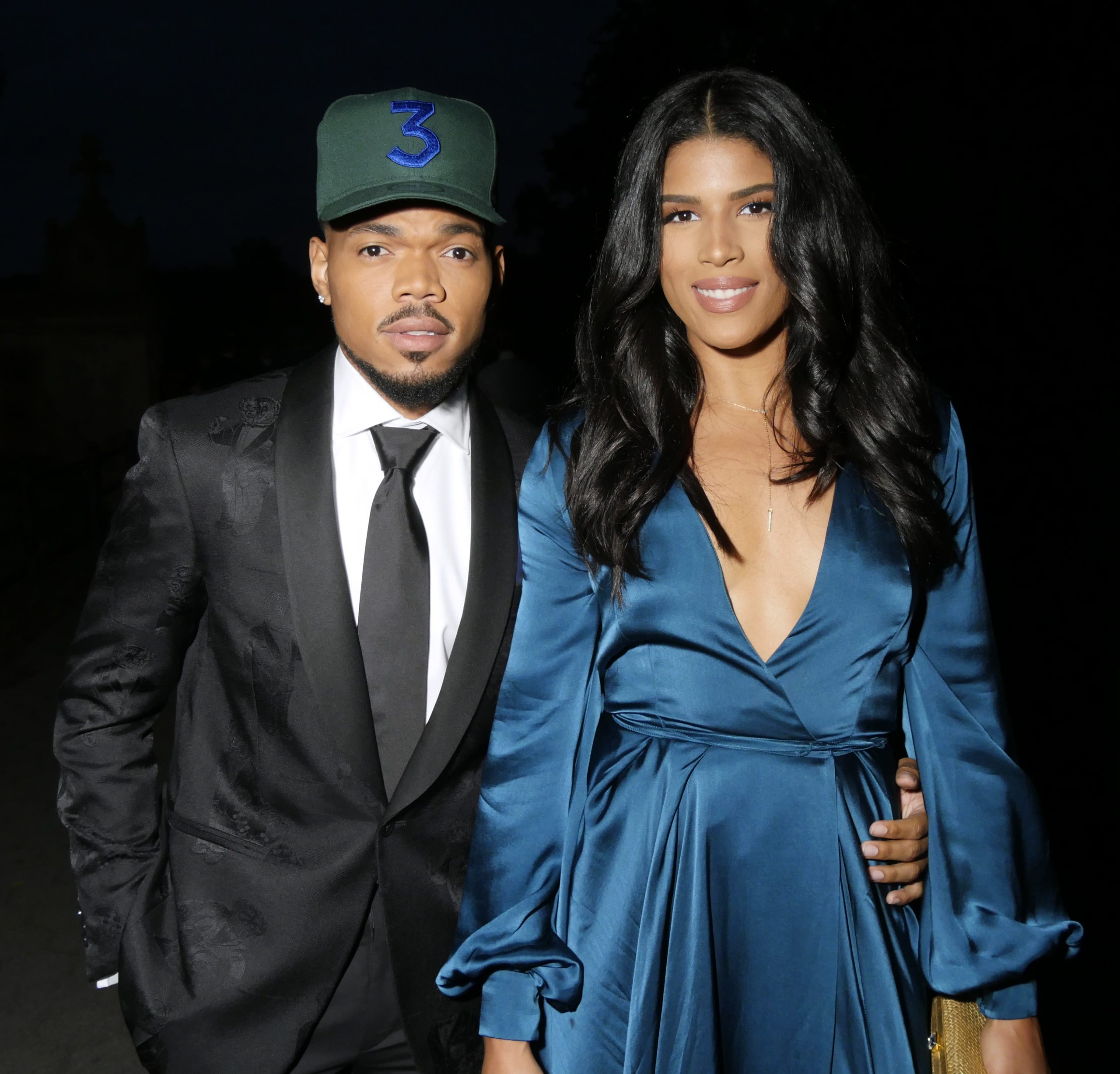 Chance The Rapper and Kirsten Corley (Photo by Swan Gallet/WWD/Penske Media via Getty Images)