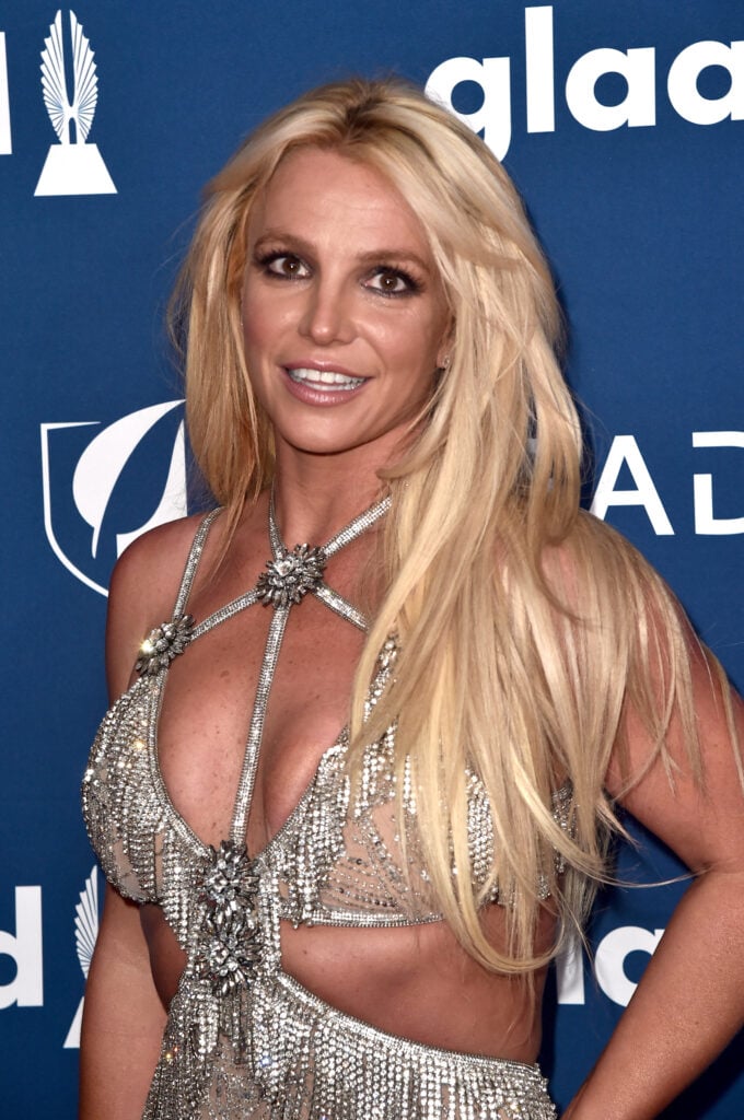 Britney Spears at the GLAAD Awards in 2018.