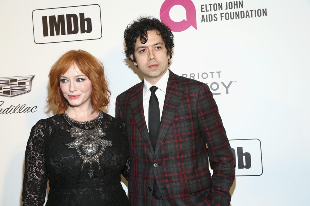 Christina Hendricks and Geoffrey Arend in 2019.