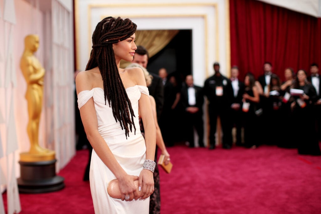 Zendaya attends the Oscars in February of 2015.