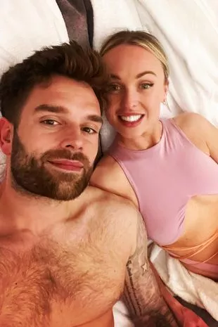 Jorgie Porter and her fiancé