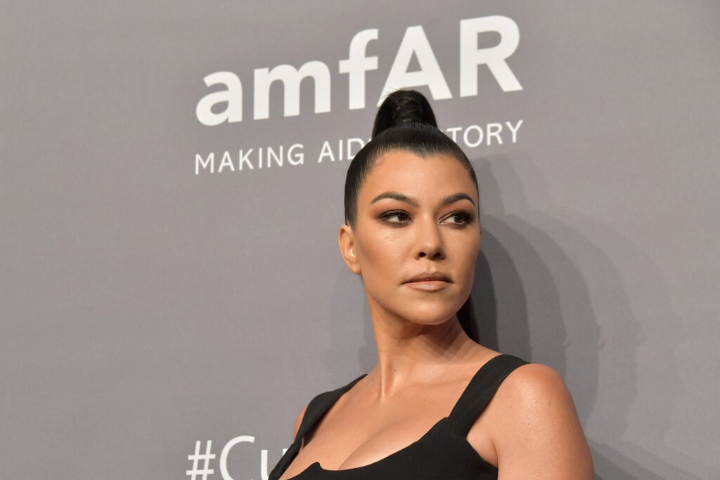 Kourtney Kardashian at a gala