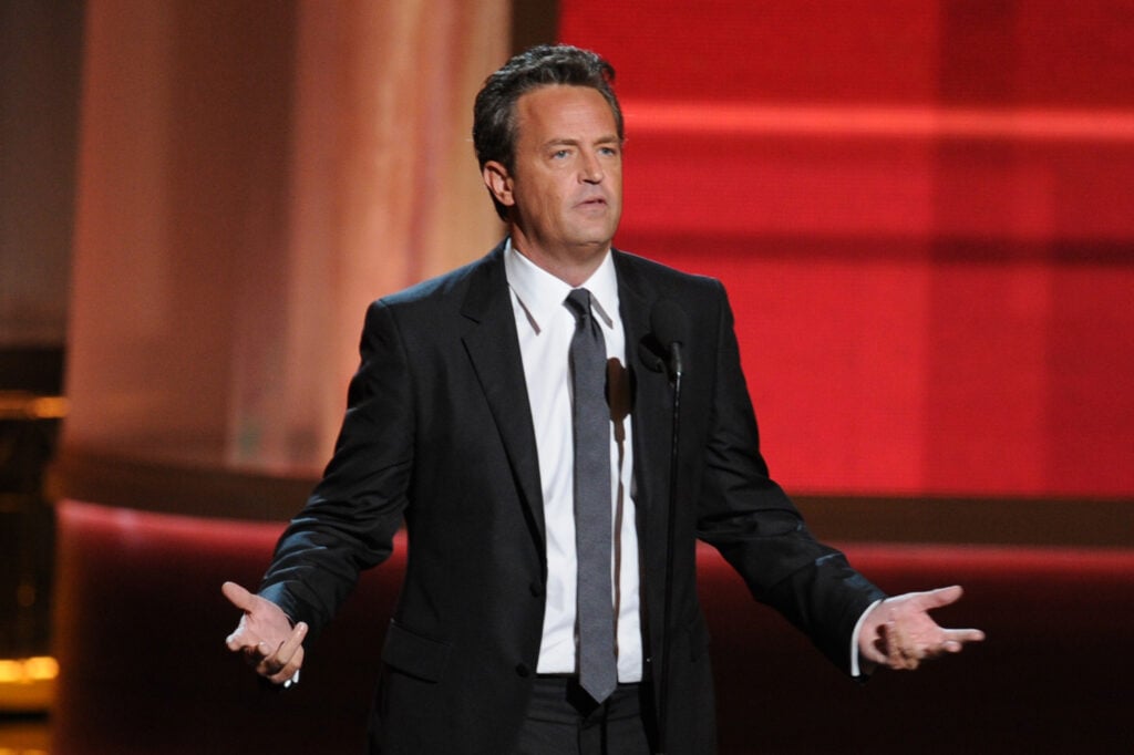 Matthew Perry at the Emmys in 2012