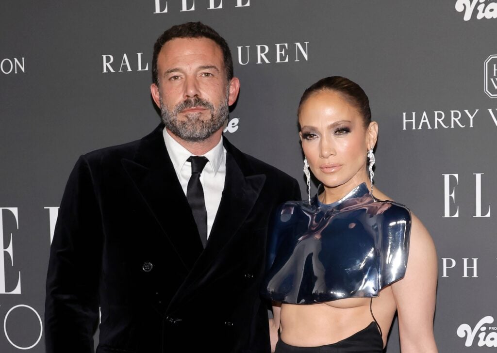 Ben Affleck and Jennifer Lopez attend ELLE's Women In Hollywood Celebration at Nya Studios on December 05, 2023 in Los Angeles, California.