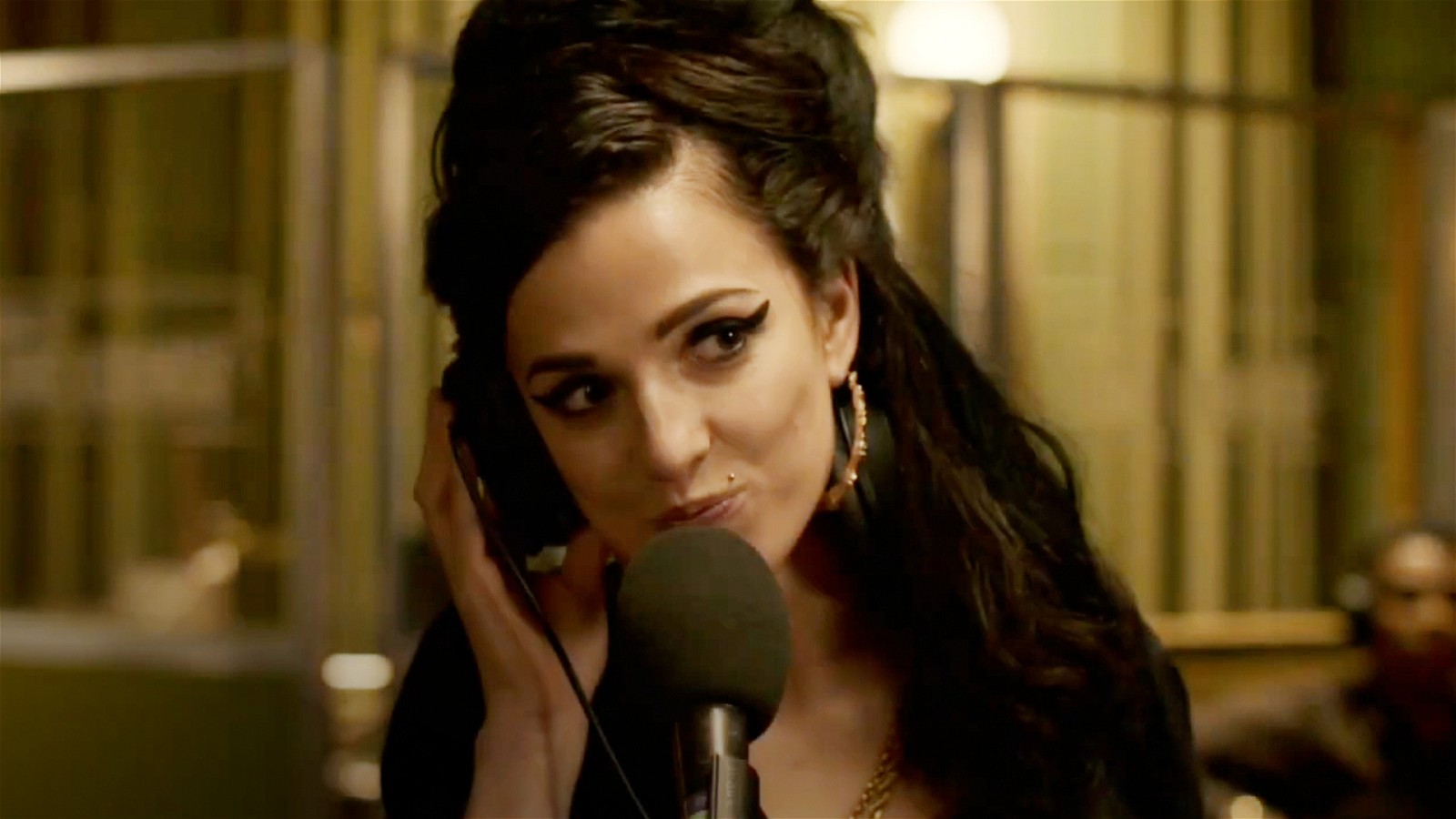 Marisa Abela as Amy Winehouse in a still from Back to Black