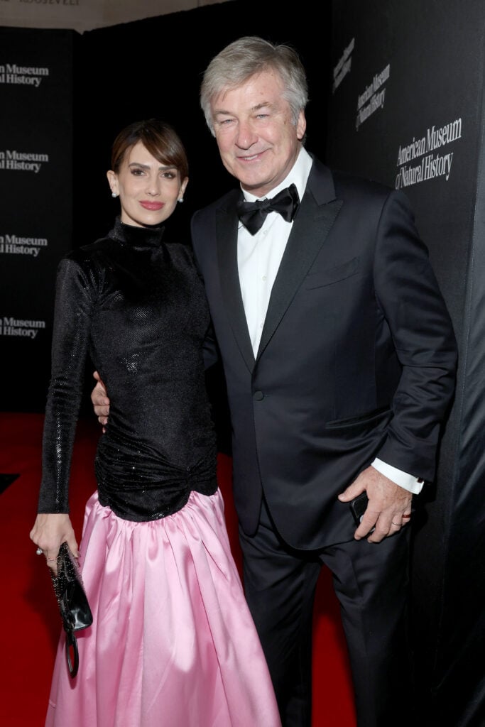 Hilaria Baldwin and Alec Baldwin in late November of 2023.