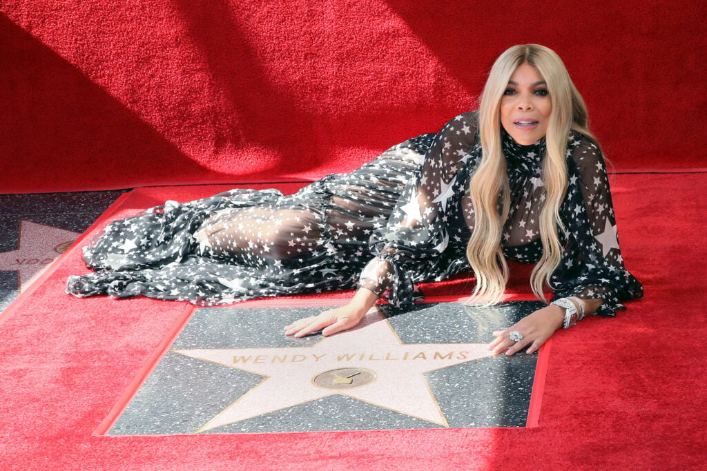 Wendy Williams with her Hollywood star in October of 2019.