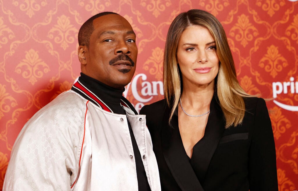 Eddie Murphy and Paige Butcher in 2023.