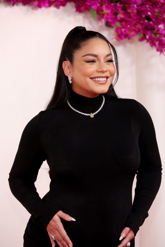 Vanessa Hudgens on March 10 of 2024, debuting her pregnancy.