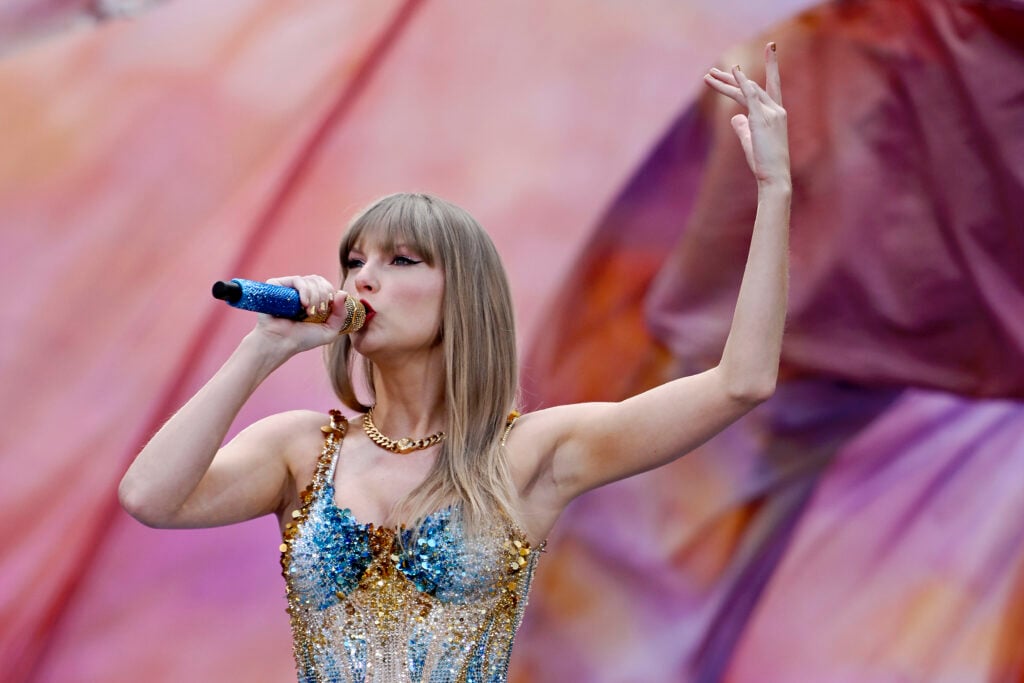 Taylor Swift in June of 2024, playing at London's Wembley Stadium for the first weekend of summer.