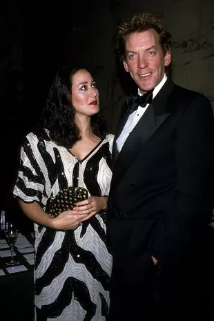 Donald Sutherland and wife Francine Racette