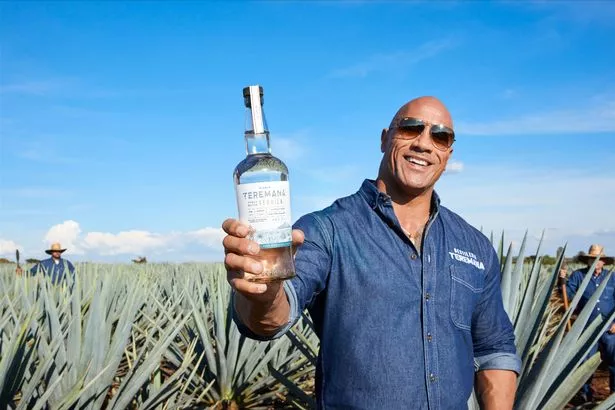 Dwayne Johnson with his Teremana Tequila