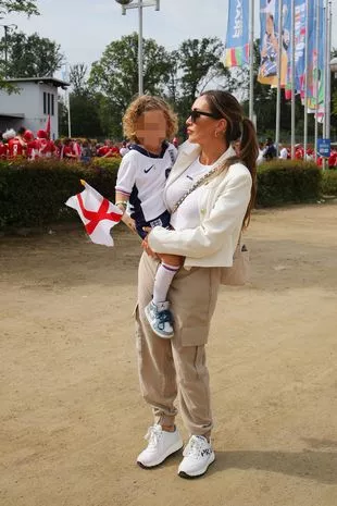 Lauryn Goodman Takes Son, Kairo, To Watch Kyle Walker Play At The Euros