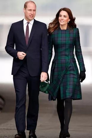 Kate Middleton with Prince William they are walking side by side