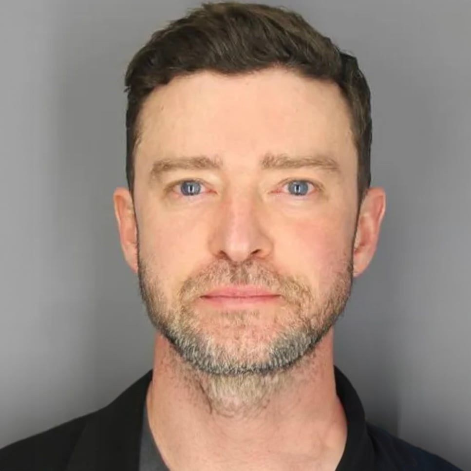 Justin Timberlake mug shot after new york arrest