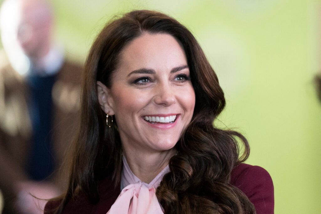 Catherine, Princess of Wales during a visit to the Greentown Labs in Somerville, to learn about climate innovations which are being incubated in Boston on December 1, 2022 in Boston, United States. 